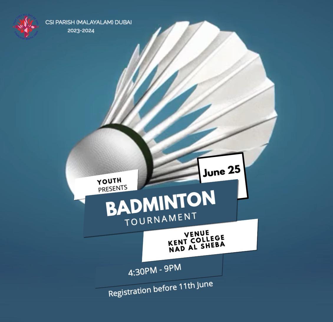 Youth Movement Annual Sports Event - Badminton Tournament